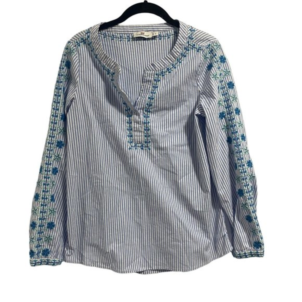 Vineyard‎ Vines Savannah Pop Embroidered Top Size S